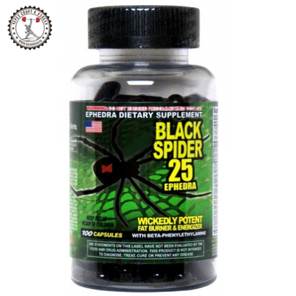 Отзывы о Black Spider 25 Ephedra от Cloma Pharma * Жиросжигатель Black ...